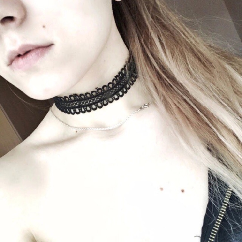 🌺2FOR$10🌺🖤Black Lace Choker🖤