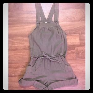 Lux Green Fitted Overalls