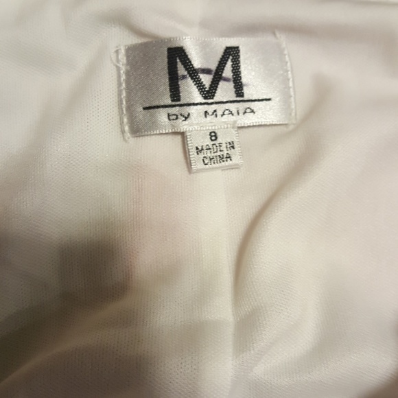 M by MAIA clear sequence neon graphic dress NWT 8 - Picture 7 of 7