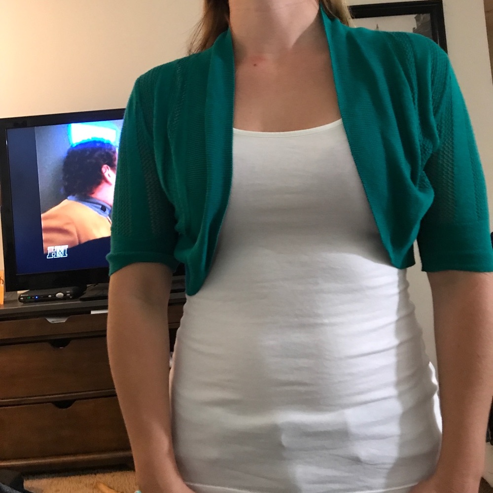 Mossimo Green Shrug