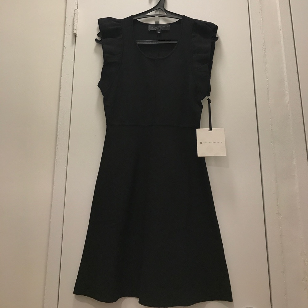 Victoria Beckham black knit dress
