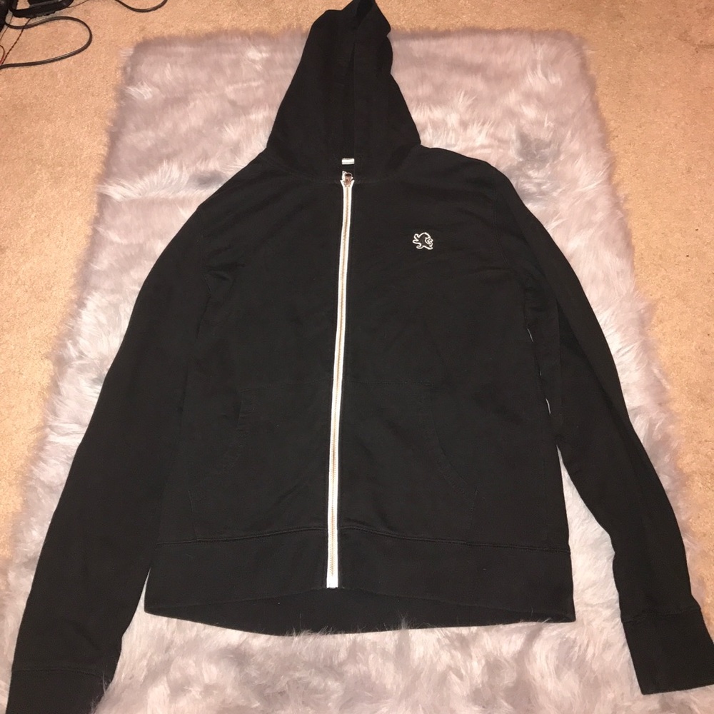 Black Express Long Sleeve Zip up