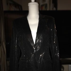 Black Sequined Blazer