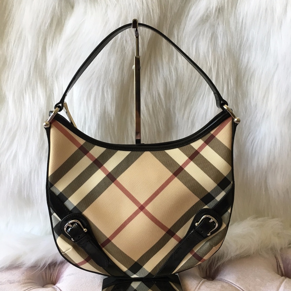 SOLD!! BURBERRY Nova Check Pattern Shoulder Bag