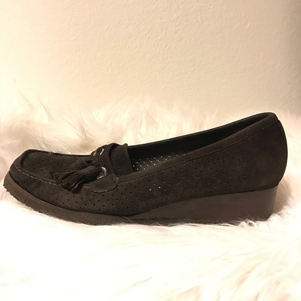 Stuart Weitzman Loafer Wedges