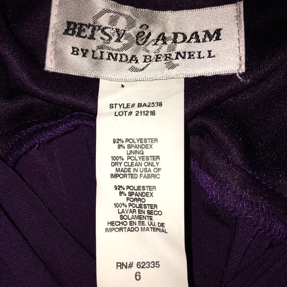 Purple Ruffled Party Dress - Picture 5 of 5