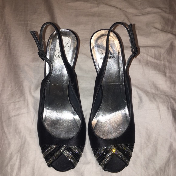 Stuart Weitzman peep toe sling backs - Picture 1 of 5