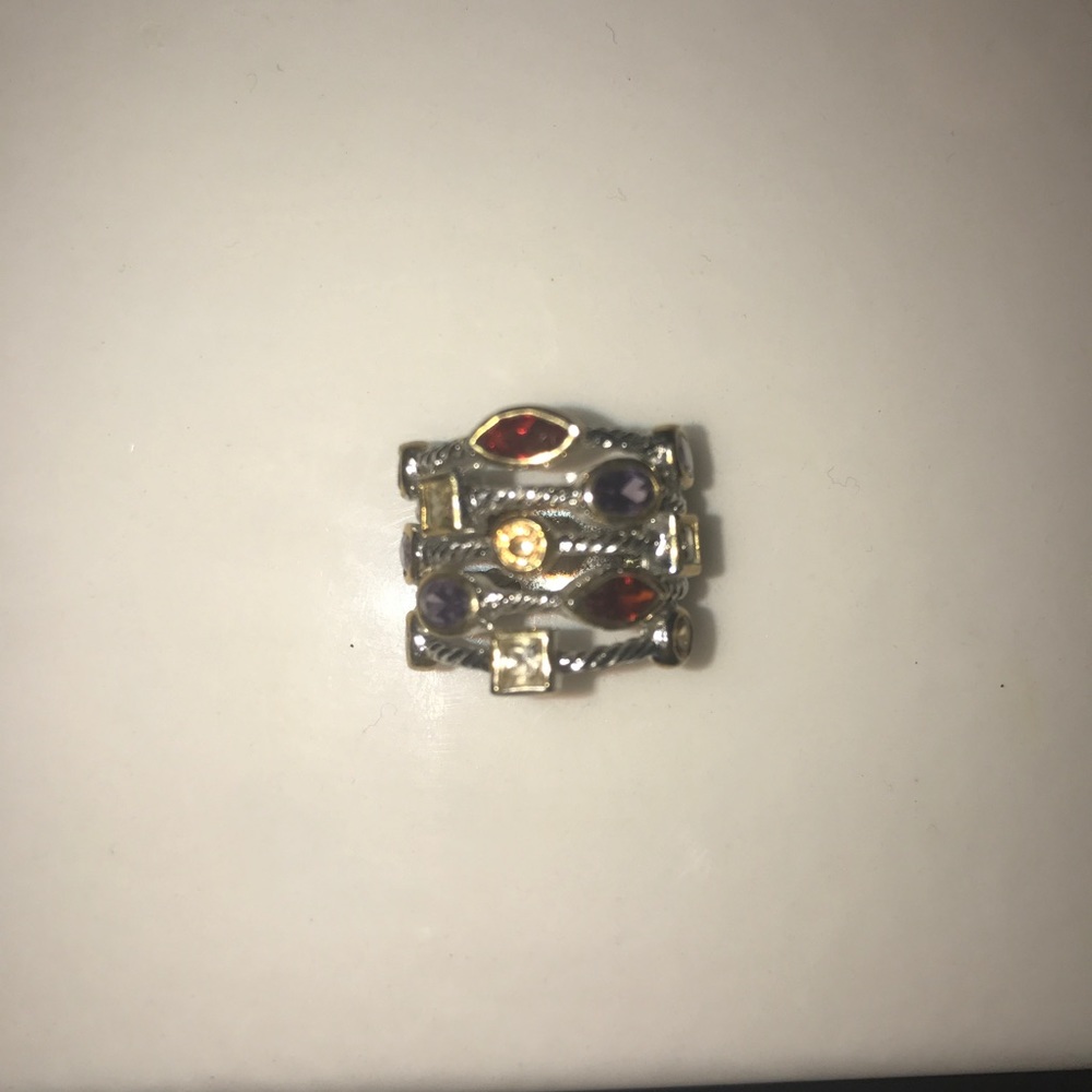 Gorgeous multi gem ring!! - Picture 3 of 3