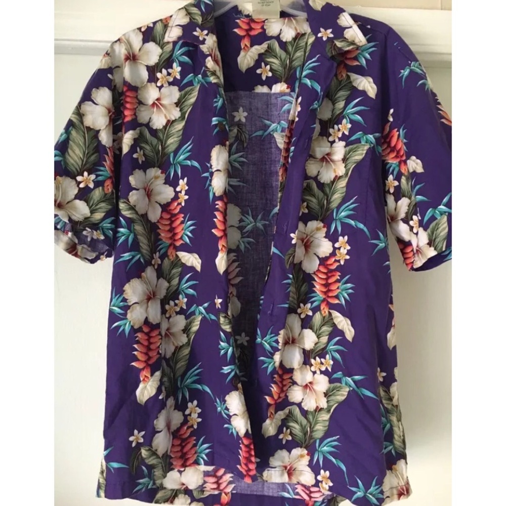 Purple Men's Hawaiian Shirt