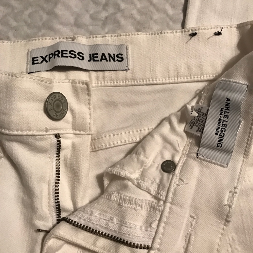 Express white jeans
