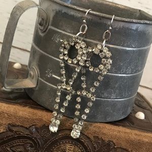 Gatsby Inspired Vintage Statement earrings OOAK