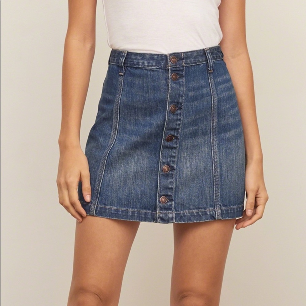 ❌SOLD❌Abercrombie Button-Up Denim Skirt
