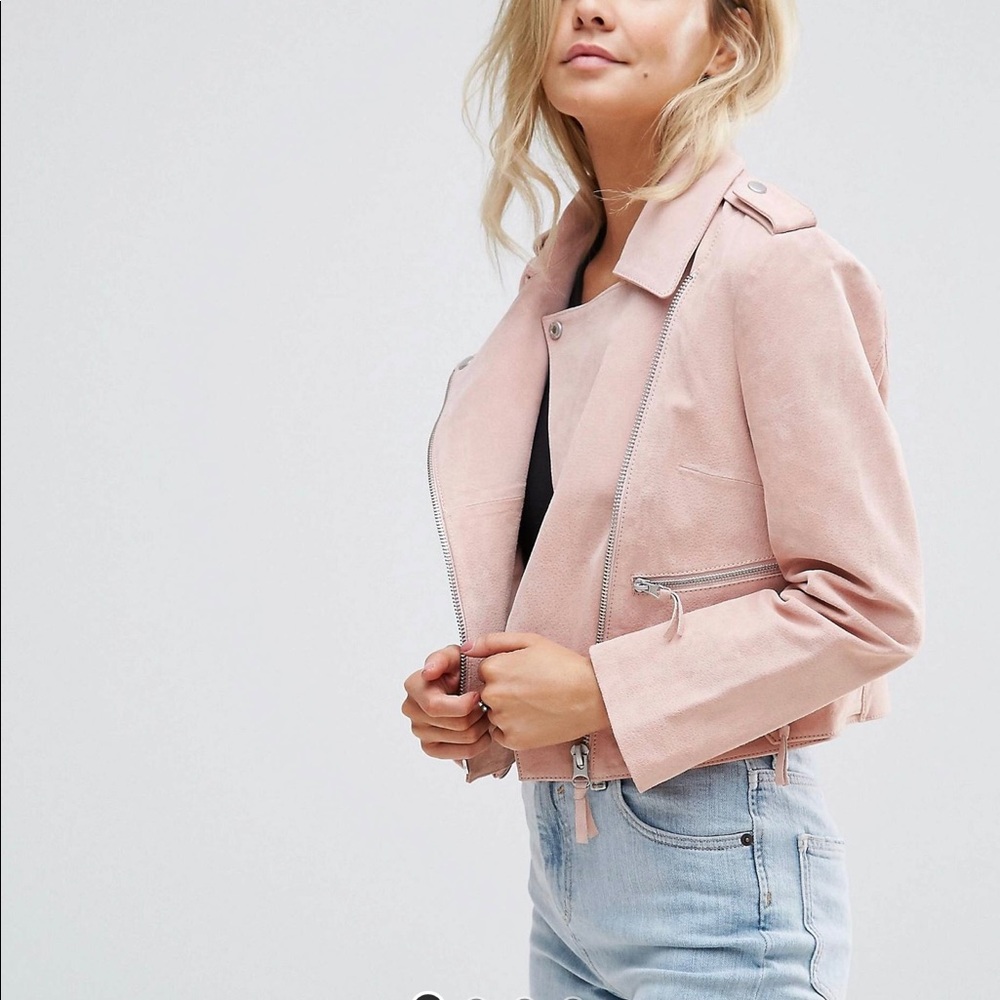 Asos petite suede jacket 12