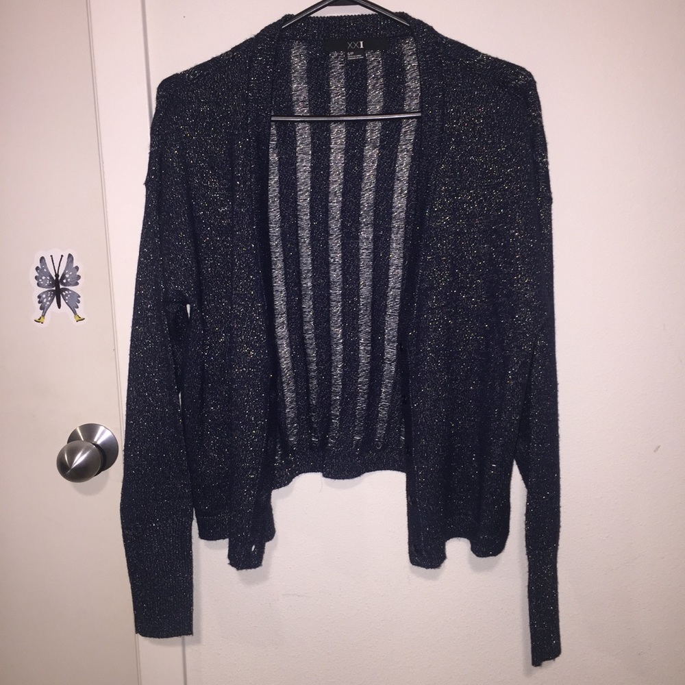 Forever 21 navy blue cardigan