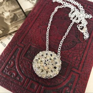 Vintage Statement Necklace handmade rhinestones