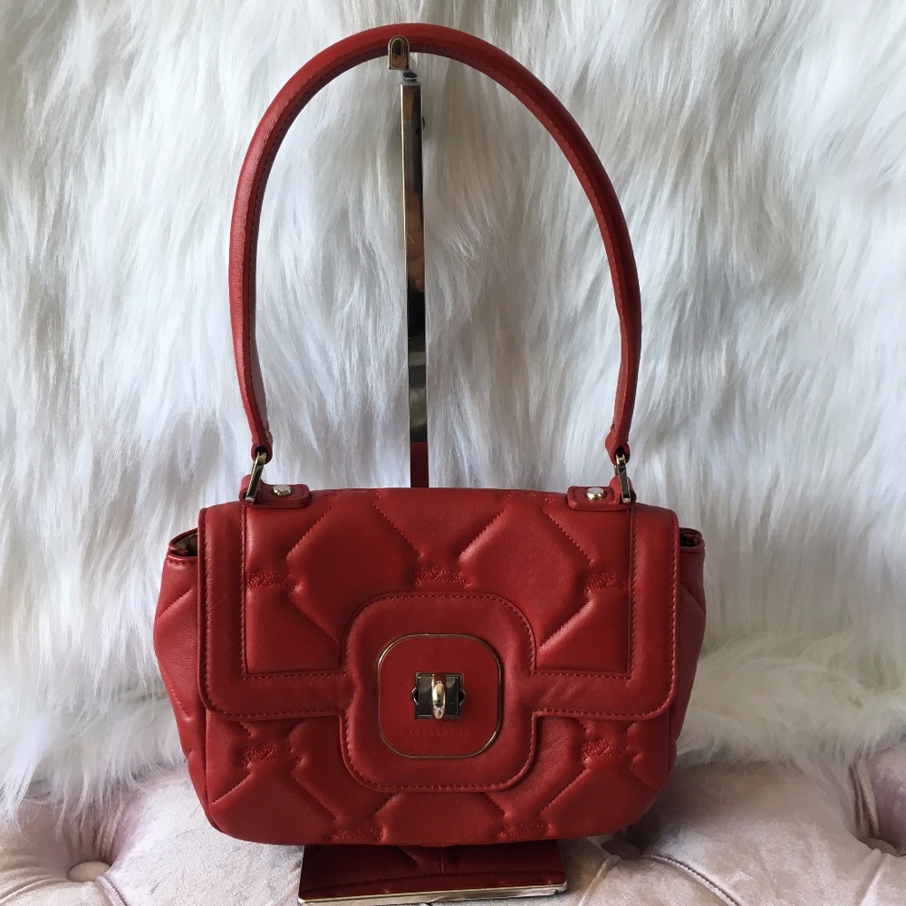 LONGCHAMP Leather Quilted Shoulder Bag