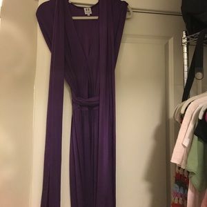 Halston Heritage long sashed dress