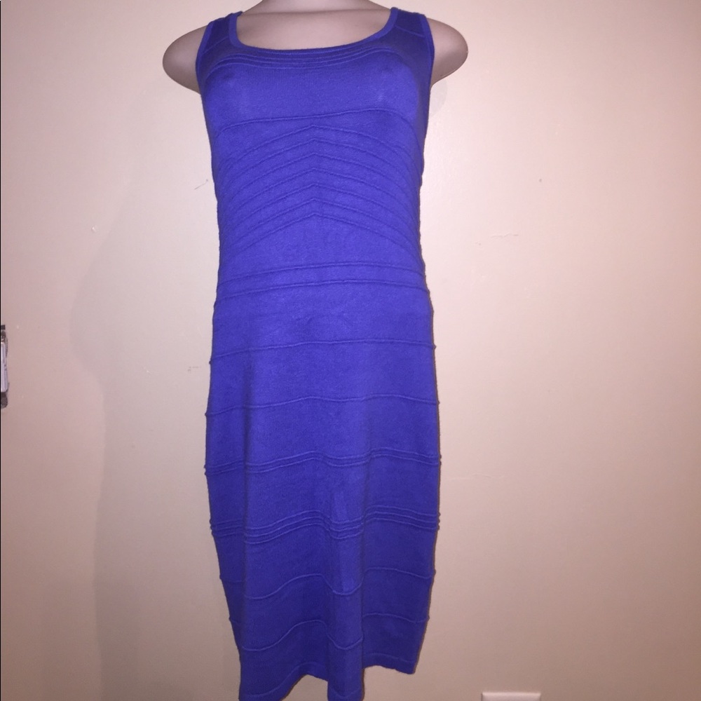Blue bodycon dress
