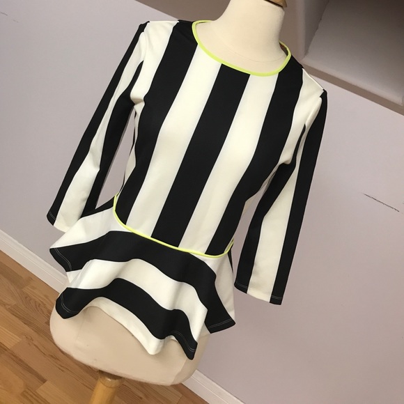 Ted Baker Tops - Ted Baker peplum striped top