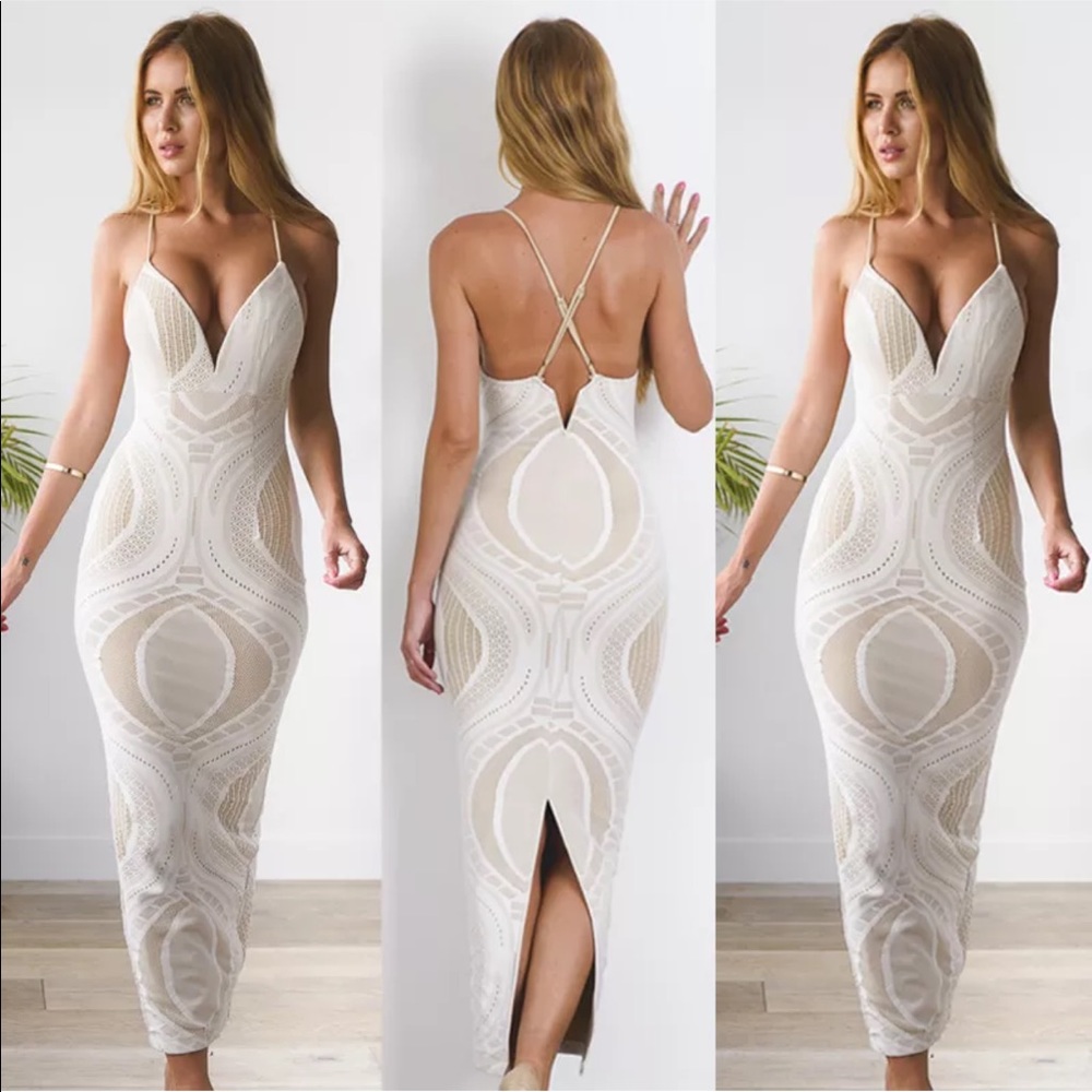 Boho Crochet Lace Beach Wedding Dress