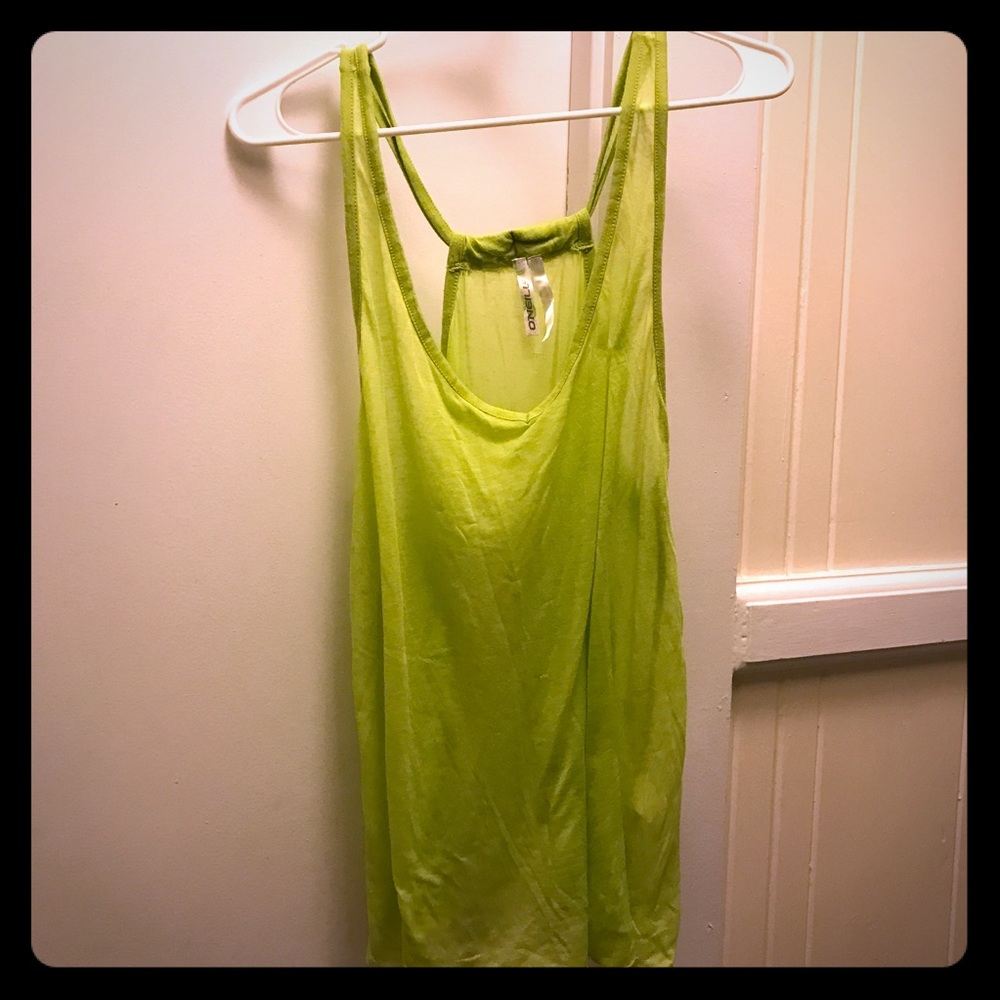🦄O'Neill Large Neon Green Tank