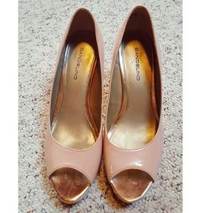 Light pink and nude heels