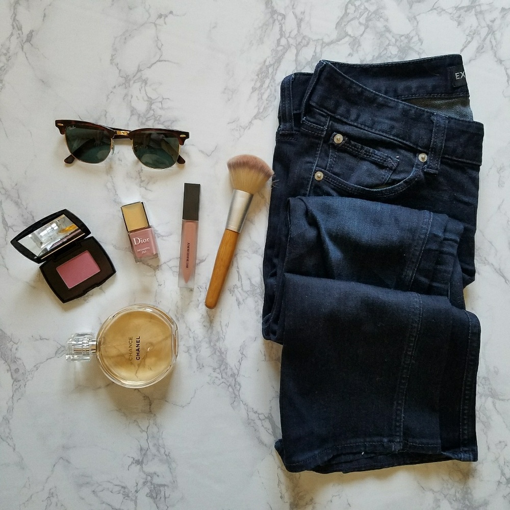 Express Boot Cut Split Hem Jeans - image 1