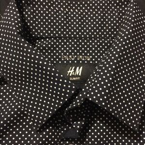 Button down/ Dressy Polka dot shirt