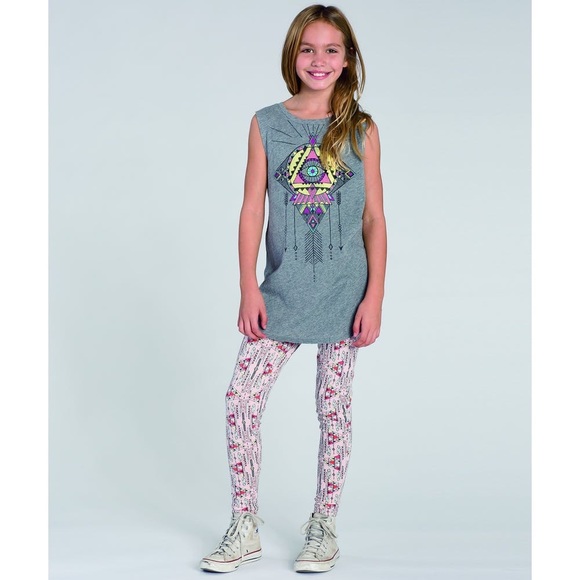 🆕Billabong Girls Flipside Leggings Girls Black - Picture 2 of 5