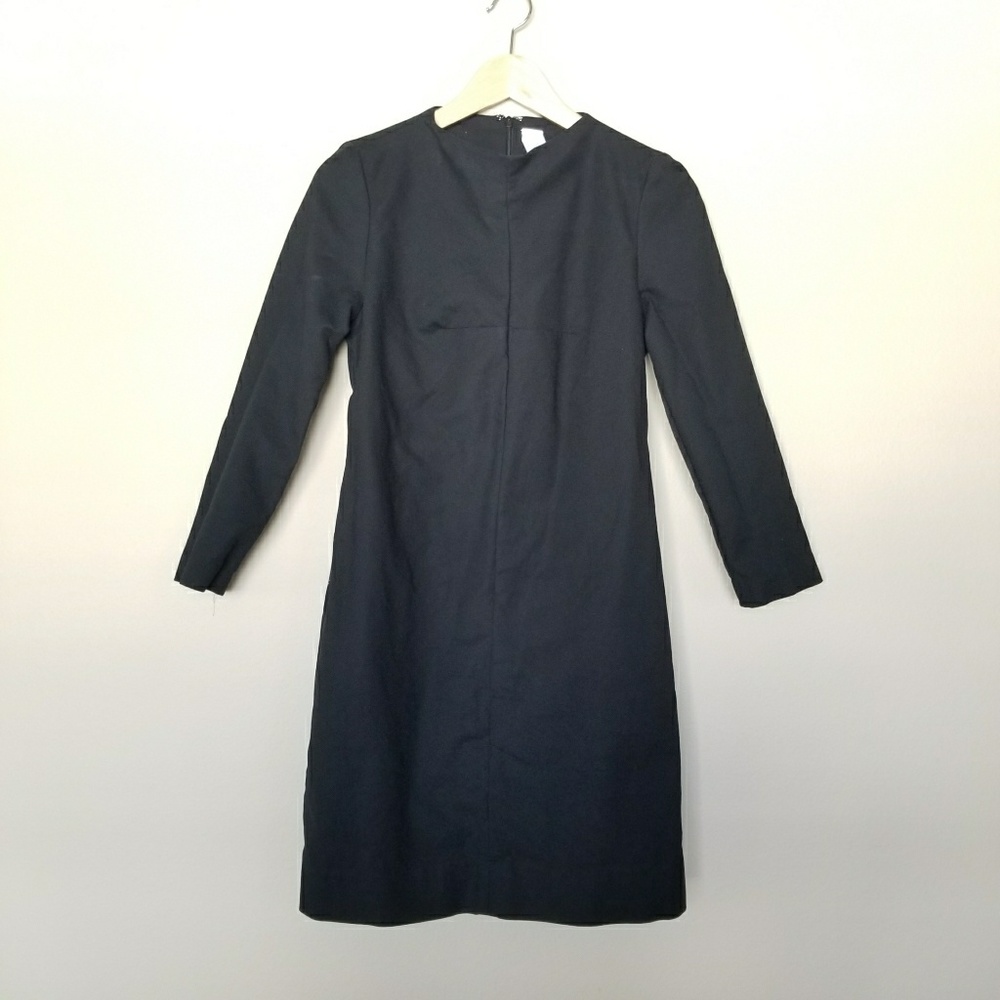 Gap Black Fitted Long Sleeve Office Dress 6