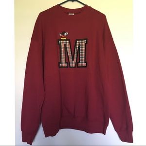 Disney Mickey Mouse red sweatshirt XL
