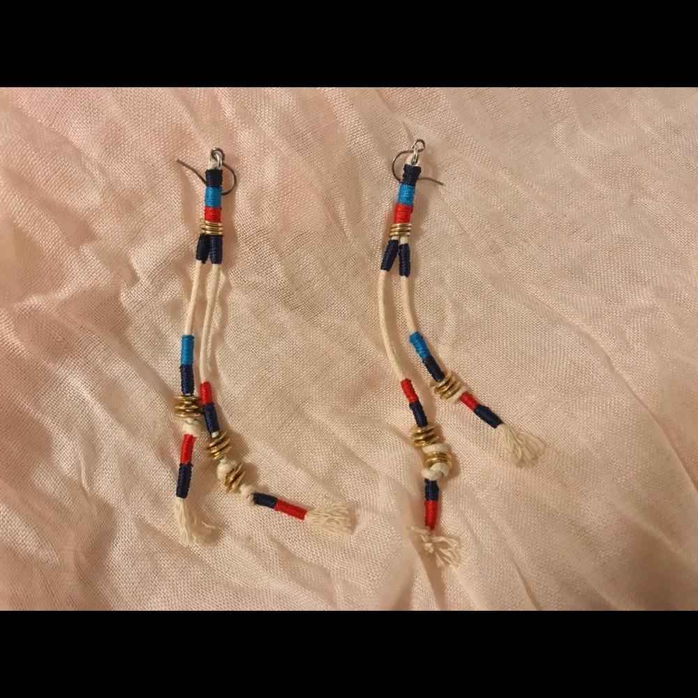 Jewelmint - Boho String and Bead Earrings