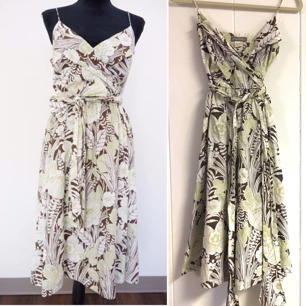 TOMMY BAHAMA • Hawaiian Print Cotton Tie Dress