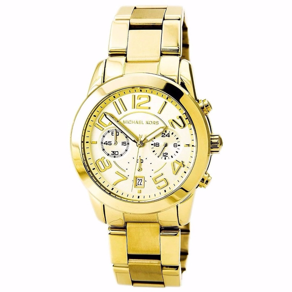 Michael Kors Gold Mercer Chronograph Watch PRICE⬇️