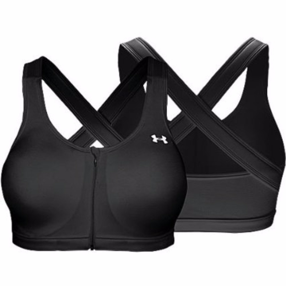 Under Armour HeatGear Endure Front Zip Sports Bra