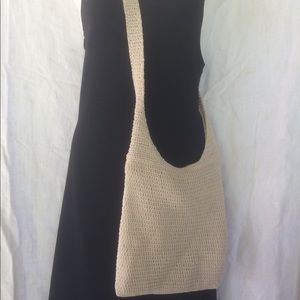 5/$20 Women's Crochet Crossbody Handbag light TAN