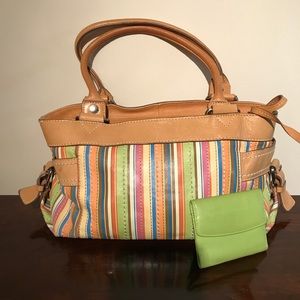 Fossil handbag and Buxton wallet