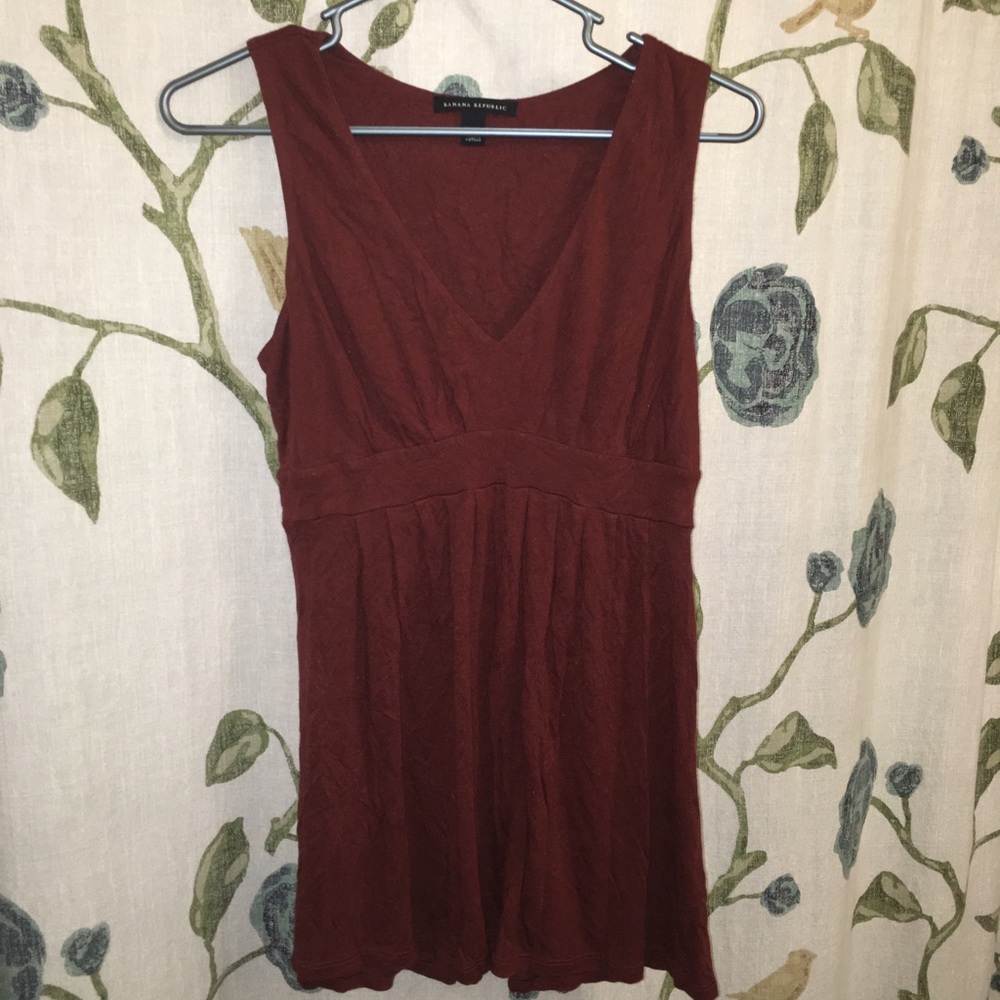 Long V-Neck Tank Top