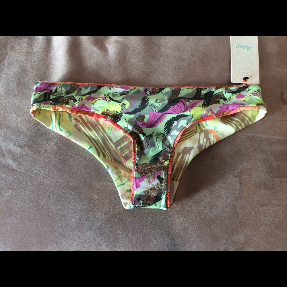 Maaji Reversible Cheeky Bikini Bottoms NWT