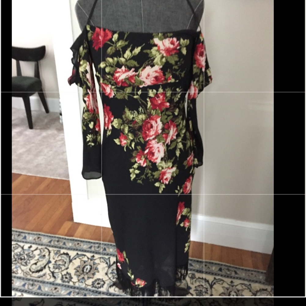 Nicole Miller off the shoulder dress