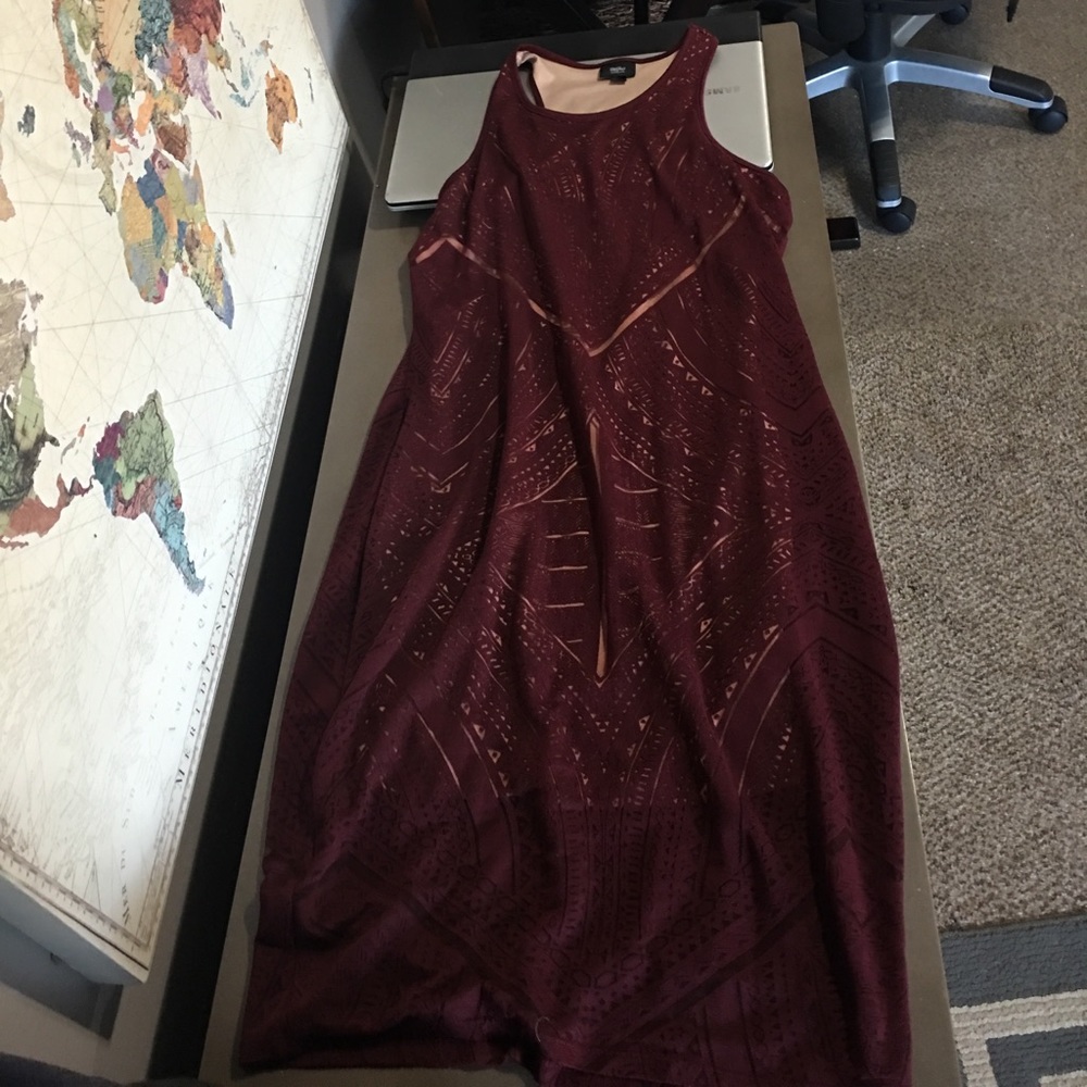Target Mossimo burgundy dress