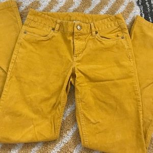 Women's J.Crew 4 short, Yellow Corduroy Pants