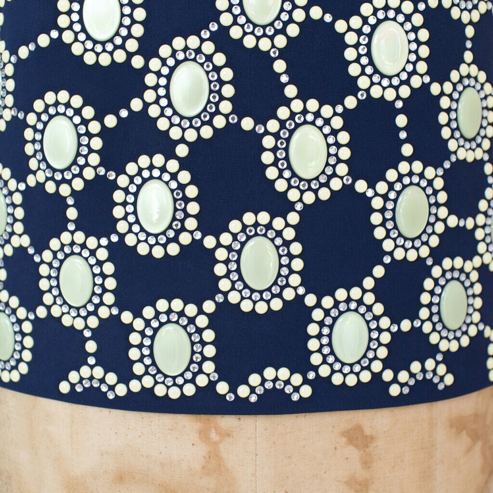 St John Embellished Navy Blue Blouse (2012)