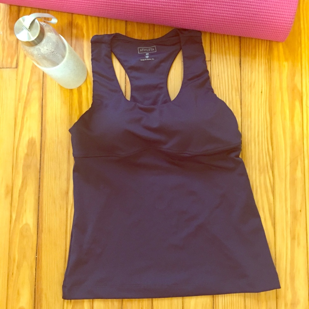ATHLETA Navy Active Sleeveless Top Size  36A Small