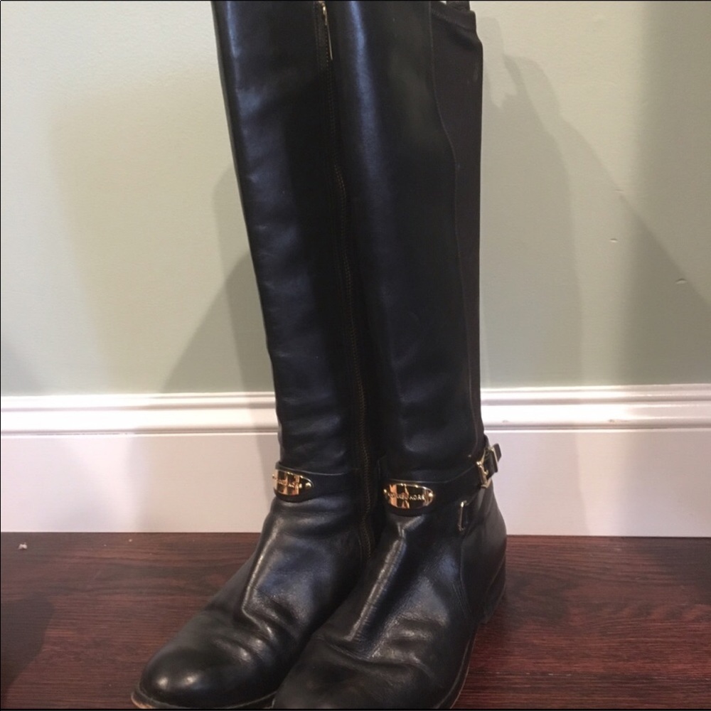 Michael Kors black Arley riding boots!