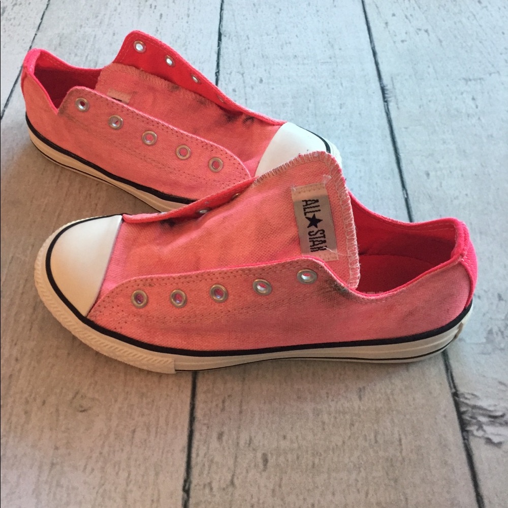 Pink converse shoes all star youth 3