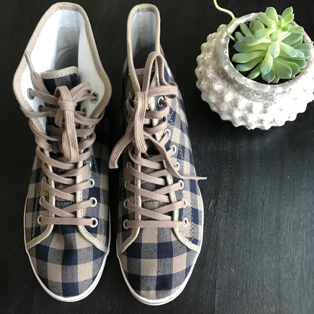 Fred Perry Checkered High Top Sneaker