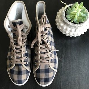 Fred Perry Checkered High Top Sneaker