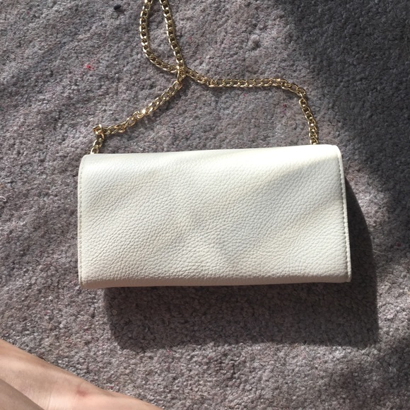 White cross body evening bag - Picture 3 of 3