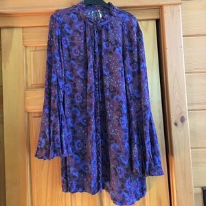 Free People long tunic with flared sleeves